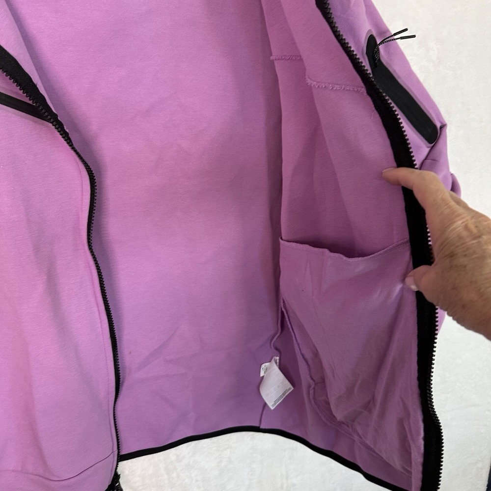 Nike Therma Fit Full Zip Fleece Jacket Mens Large Warm Up Running Lavender EUC - Picture 12 of 16